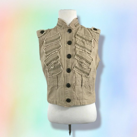 Wilsom leather Jacket Sleeveless Vest Woman Size‎ Small - Picture 1 of 4